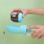 Portable Dog Water Bottle with Food Container