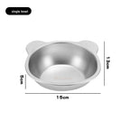 Buddies Tilted Stainless Steel Dog Bowl | Raised Neck-Friendly Stand in 304 Steel for Small Dogs