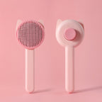 Self-Cleaning Pet Grooming Comb — Cat & Dog Deshedding Brush