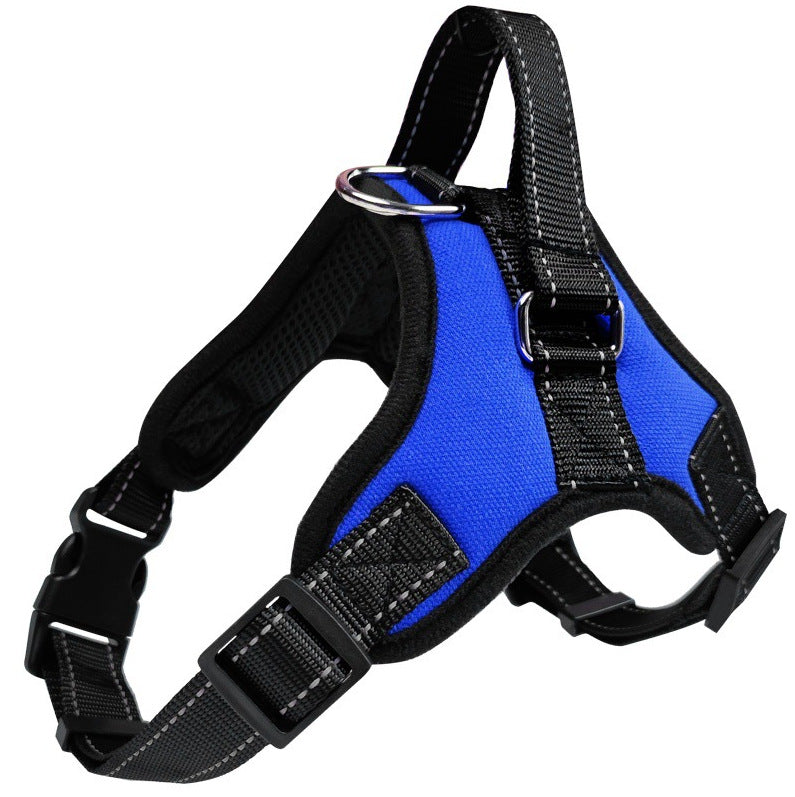 Buddies No-Choke Dog Harness — Breathable Chest Harness for Pullers & Flat-Faced Breeds (XS–XL, 5–95kg) | Anti-Choke, Adjustable