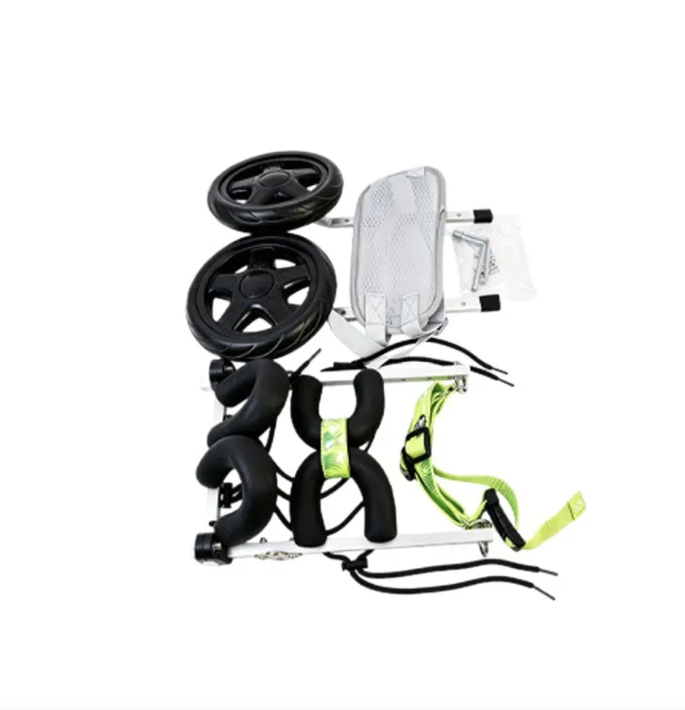 What's in the box: Buddies small dog wheelchair parts