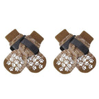 Buddies Non-Slip Dog Socks (Set of 4) — Anti-Slip Grip Socks for Hardwood & Tile Floors | Senior, Knuckling & Post-Op Support