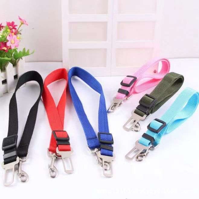 Buddies Dog Car Seat Belt | Adjustable Safety Lead That Clips into Any Seat Belt Buckle, 13 Colours