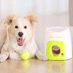 Interactive Dog Tennis Ball Launcher &amp; Treat Dispenser