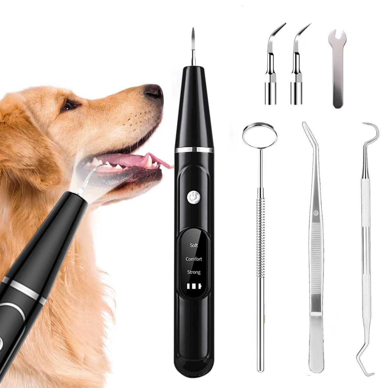 Pet Ultrasonic Electric Tooth Cleaner