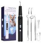 Buddies Ultrasonic Dog Tooth Cleaner — Rechargeable Dental Scaler with Brush Heads & Oral Mirror | Quiet, USB Charged