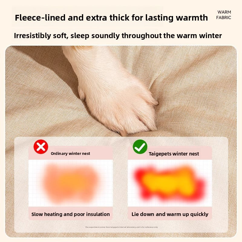 Buddies Thickened Dog Bed — Deep-Filled Bolster Bed with Raised Neck Support for Senior & Arthritic Dogs | All-Season, Wipe Clean