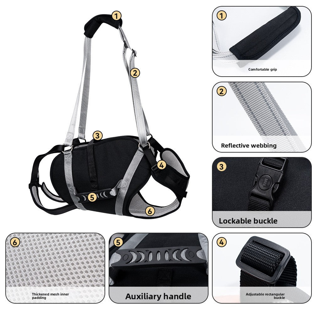 Buddies Adjustable Dog Support Harness — Rehabilitation & Mobility Aid for Medium & Large Dogs (XL–XXL) | Reflective, Ergonomic Fit