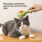Self-Cleaning Pet Grooming Comb — Cat & Dog Deshedding Brush