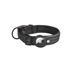 Buddies Padded Dog Collar with Tracker Holder | Reflective Collar with Built-In AirTag Case (S to XL)
