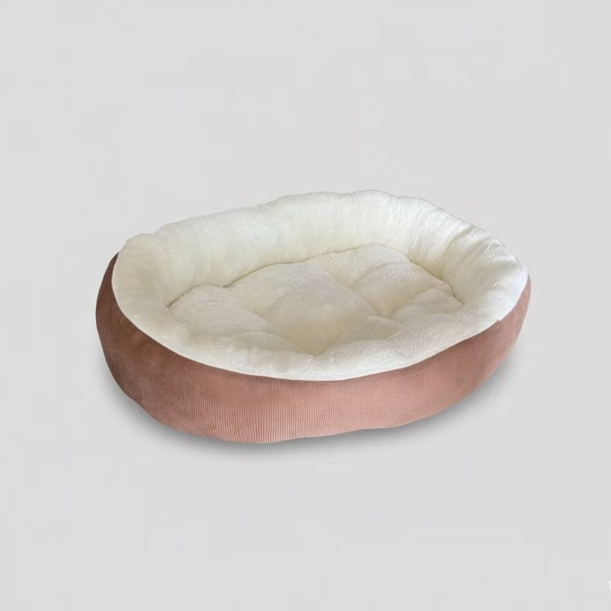 Buddies Reversible All-Season Dog Bed | Plush Winter Side, Cool Cotton Summer Side, Machine Washable (M to 3XL)