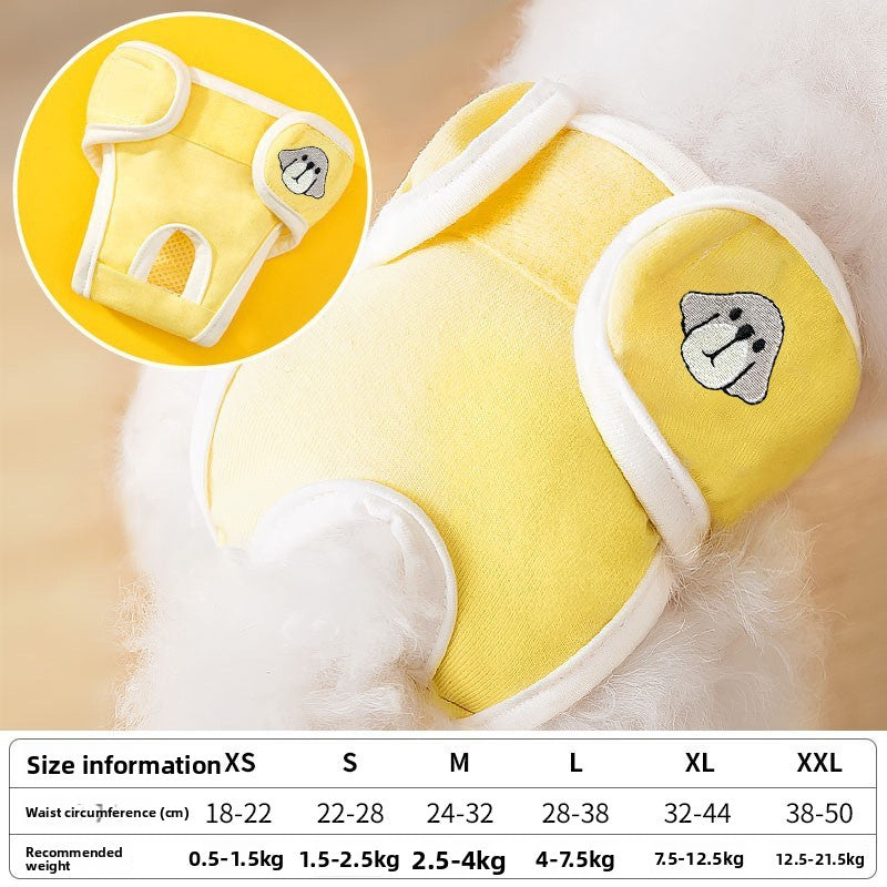 Buddies Washable Dog Season Pants — Reusable Cotton Nappy for Seasons & Light Incontinence (XS–XXL) | Leak-Resistant
