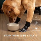 Buddies Non-Slip Dog Socks (Set of 4) — Anti-Slip Grip Socks for Hardwood & Tile Floors | Senior, Knuckling & Post-Op Support