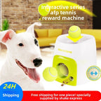 Interactive Dog Tennis Ball Launcher &amp; Treat Dispenser
