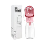Portable Dog Water Bottle with Food Container