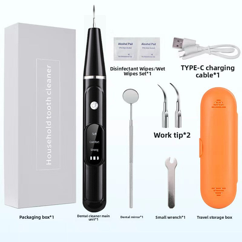 Buddies Ultrasonic Dog Tooth Cleaner — Rechargeable Dental Scaler with Brush Heads & Oral Mirror | Quiet, USB Charged