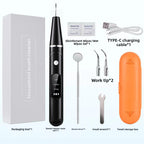 Buddies Ultrasonic Dog Tooth Cleaner — Rechargeable Dental Scaler with Brush Heads & Oral Mirror | Quiet, USB Charged