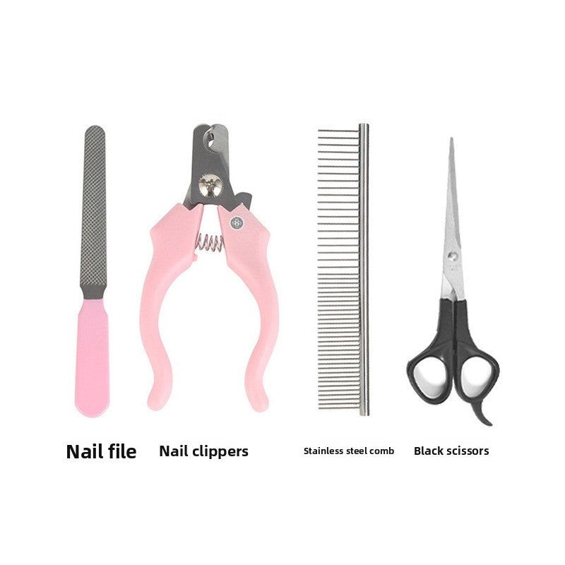 Buddies Low-Noise Dog Clipper Kit — Cordless Rechargeable Grooming Clippers for Nervous Dogs | Guide Combs, Rounded Blade Tips