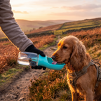 Portable Dog Water Bottle with Food Container