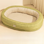 Buddies Thickened Dog Bed — Deep-Filled Bolster Bed with Raised Neck Support for Senior & Arthritic Dogs | All-Season, Wipe Clean