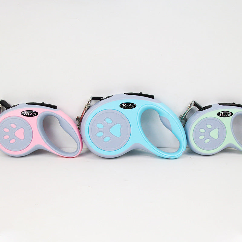Buddies Retractable Dog Leash — One-Button Braking Lead in 3m & 5m for Small & Medium Dogs | Ergonomic Non-Slip Grip