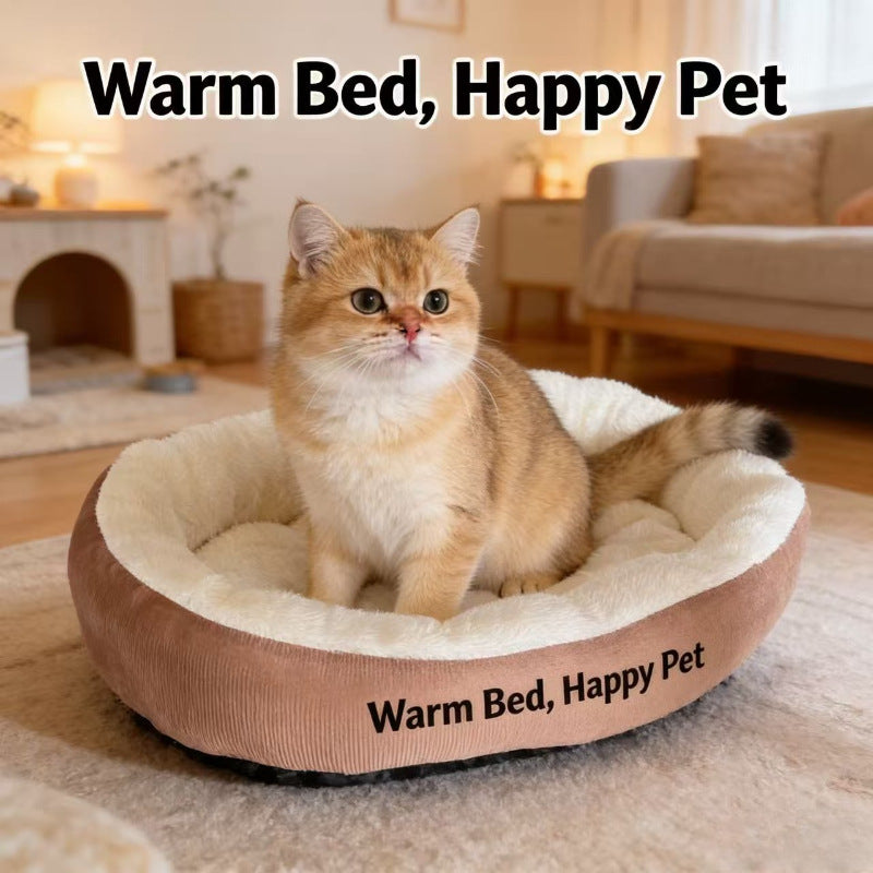 Buddies Reversible All-Season Dog Bed | Plush Winter Side, Cool Cotton Summer Side, Machine Washable (M to 3XL)