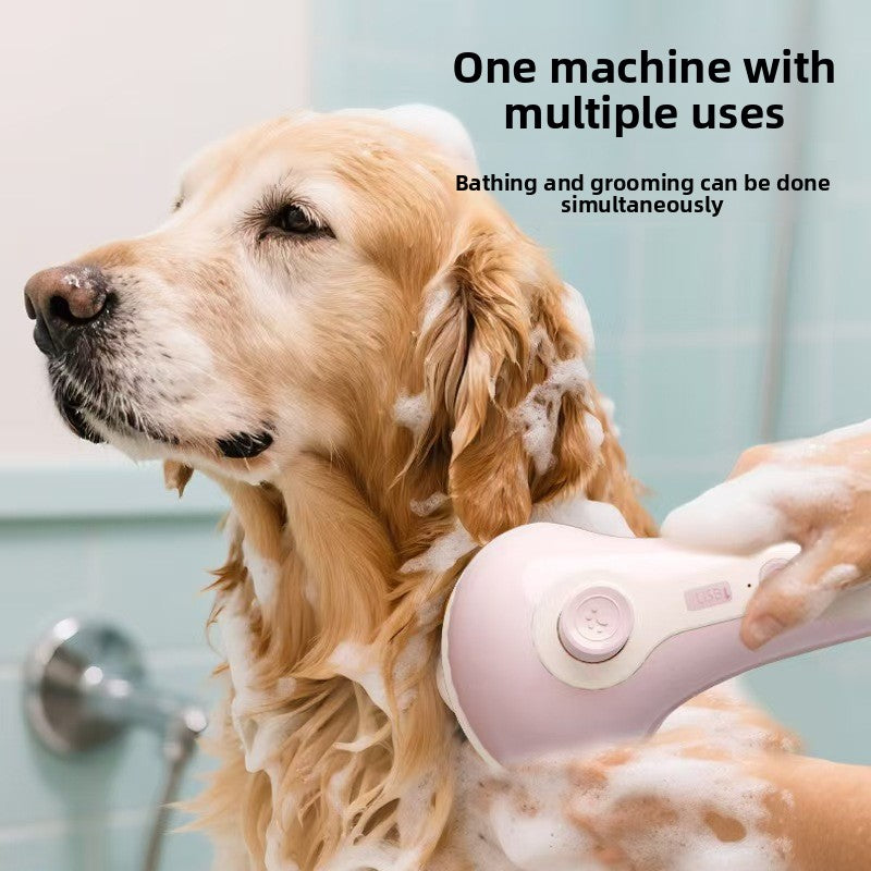 Handheld Electric Pet Bubble Comb Brush