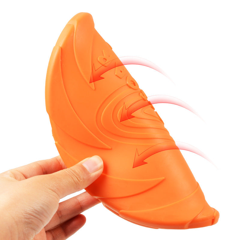 Durable Dog Frisbee — Soft TPR Flying Disc Training Toy