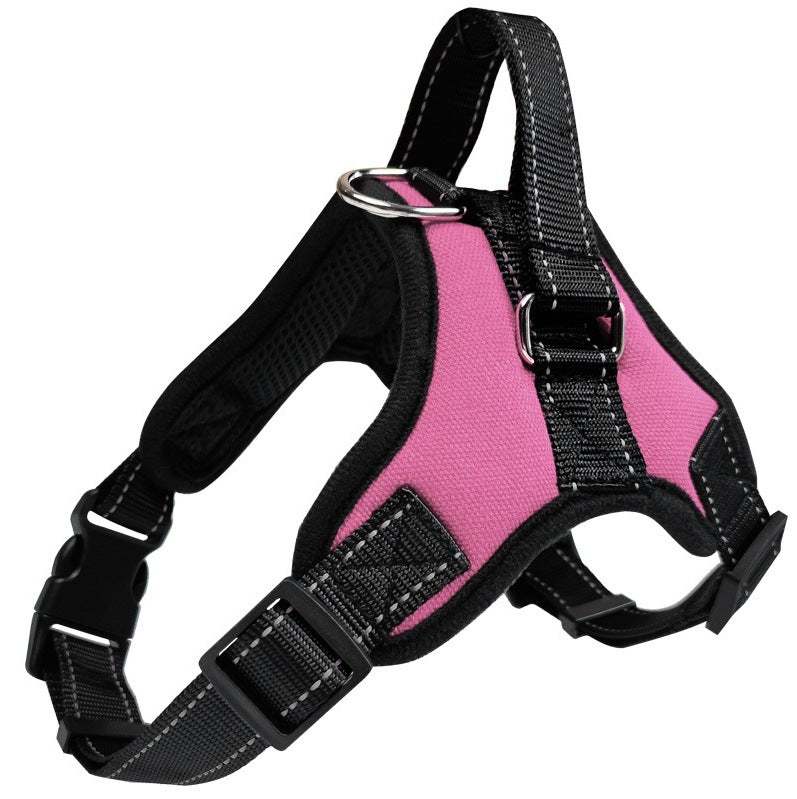 Buddies No-Choke Dog Harness — Breathable Chest Harness for Pullers & Flat-Faced Breeds (XS–XL, 5–95kg) | Anti-Choke, Adjustable