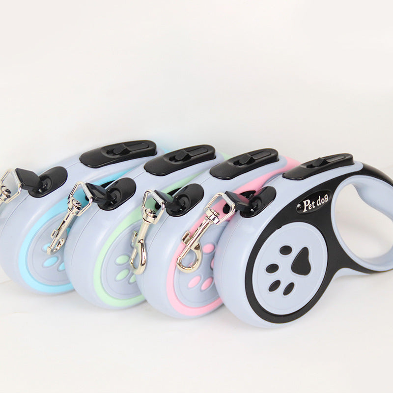 Buddies Retractable Dog Leash — One-Button Braking Lead in 3m & 5m for Small & Medium Dogs | Ergonomic Non-Slip Grip
