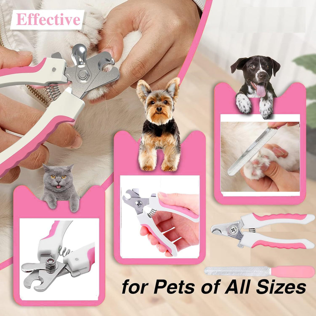 Buddies 7-Piece Dog Grooming Set — Stainless Steel De-Shedding Comb, Flea Comb, Nail Cutter & Bath Brush | Complete Home Kit