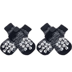 Buddies Non-Slip Dog Socks (Set of 4) — Anti-Slip Grip Socks for Hardwood & Tile Floors | Senior, Knuckling & Post-Op Support