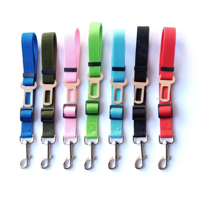 Buddies Dog Car Seat Belt | Adjustable Safety Lead That Clips into Any Seat Belt Buckle, 13 Colours