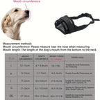 Buddies Adjustable Dog Muzzle — Lightweight Safety Muzzle for Vet Visits, Grooming & Scavenging | Allows Panting & Drinking (S–XXL)