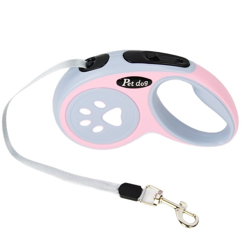 Buddies Retractable Dog Leash — One-Button Braking Lead in 3m & 5m for Small & Medium Dogs | Ergonomic Non-Slip Grip